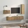 Tv Spintelių Komplektas 4 Pcs Artisano Ąžuolo 30.5 X 30 X 90 Cm