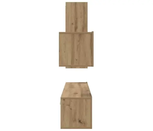 Tv Spintelių Komplektas 4 Pcs Artisano Ąžuolo 30.5 X 30 X 90 Cm