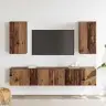 Tv Skapīšu Komplekts 4 Pcs Vecs Koks 160 X 30 X 30 Cm Vidaxl