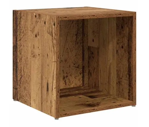 Tv Spintelės Komplektas 8 Pcs Senovinis Medis 37 X 35 X 72 Cm