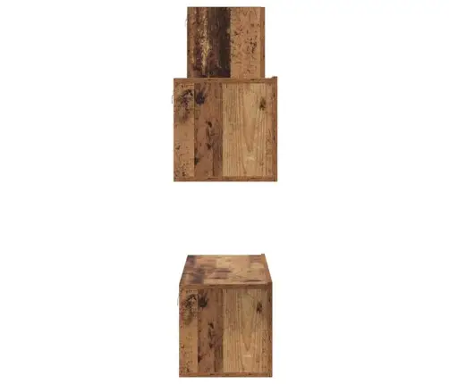 Tv Skapīšu Komplekts 4 Pcs Vecs Koks 30.5 X 30 X 60 Cm Vidaxl