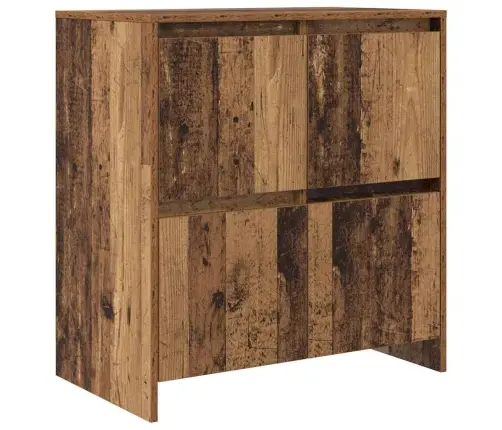 Šoninės Lentynos 2 Pcs Sena Mediena 70 X 41 X 75 Cm