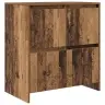 Šoninės Lentynos 2 Pcs Sena Mediena 70 X 41 X 75 Cm