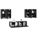 Tv Skapīšu Komplekts 6 Pcs Melni Ozoli 60 X 30 X 30 Cm Vidaxl