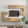 Tv Skapīšu Komplekts 10 Pcs Amatnieku Ozola 180 X 30 X 90.5 Cm Vidaxl Tv Skapīšu Komplekts 10 Pcs Amatnieku Ozola 180 X 30 X 90.5 Cm Vidaxl