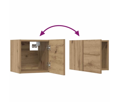 Tv Skapīšu Komplekts 10 Pcs Amatnieku Ozola 180 X 30 X 90.5 Cm Vidaxl