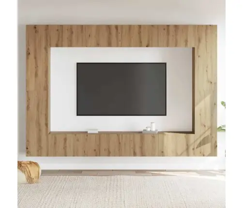 Tv Spintelių Komplektas 8 Pcs Artisano Ąžuolo Vidutinė Tv Spintelių Komplektas 8 Pcs Artisano Ąžuolo Vidutinė