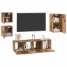 Televizoriaus Spintelė 5 Pcs Sena Mediena 30.5 X 30 X 60 Cm