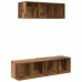 Tv Skapju Komplekts 2 Pcs Vecs Koks 37 X 37 X 142.5 Cm Vidaxl
