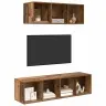 Tv Skapju Komplekts 2 Pcs Vecs Koks 37 X 37 X 142.5 Cm Vidaxl