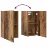 Tv Skapīšu Komplekts Ar Plauktu 4 Pcs Vecs Koks 60 X 30 X 30 Cm Vidaxl