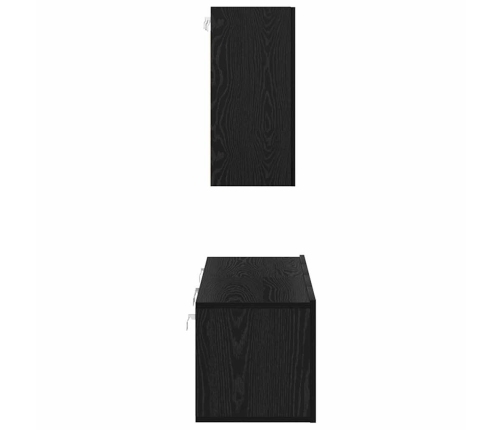Tv Skapju Komplekts 4 Pcs Melni Ozoli 120 X 30 X 30 Cm Vidaxl