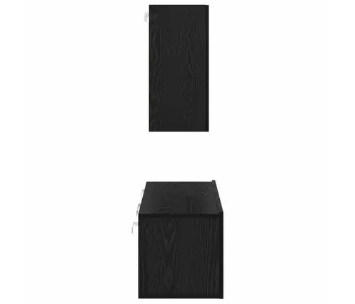 Tv Skapju Komplekts 4 Pcs Melni Ozoli 120 X 30 X 30 Cm Vidaxl