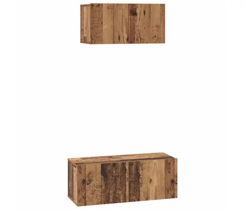Telerikapi Komplekt 2 Pcs Vana Puit Tehispuit