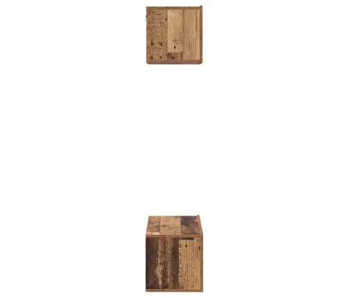 Telerikapi Komplekt 2 Pcs Vana Puit Tehispuit