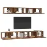 Tv Spintelės Komplektas 5 Pcs Sena Mediena Apdirbta Mediena