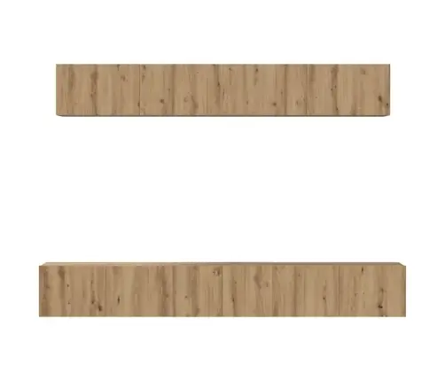 Tv Skapju Komplekts Ar Plauktu 5 Pcs Amatnieku Ozola Vidaxl