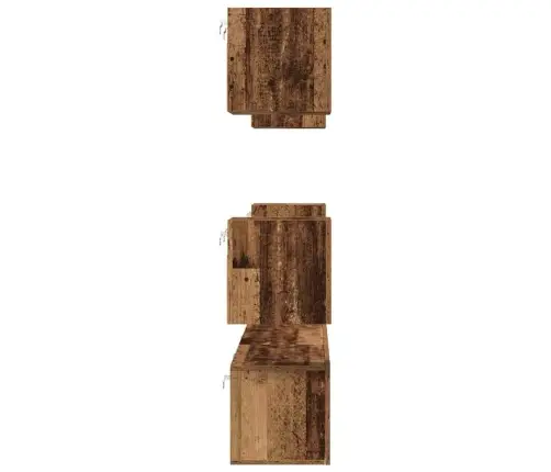 Tv Skapīšu Komplekts 7 Pcs Vecs Koks 60 X 30 X 30 Cm Vidaxl