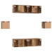 Tv Skapīšu Komplekts 6 Pcs Vecs Koks Vidējs 30.5 X 30 X 30 Cm Vidaxl