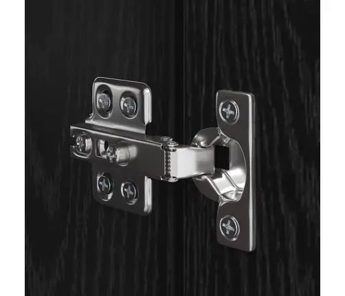 Televizora Skapju Komplekts Ar Plauktu Ar Uzglabāšanu Ar Durvīm 3 Pcs Melni Ozoli Vidaxl