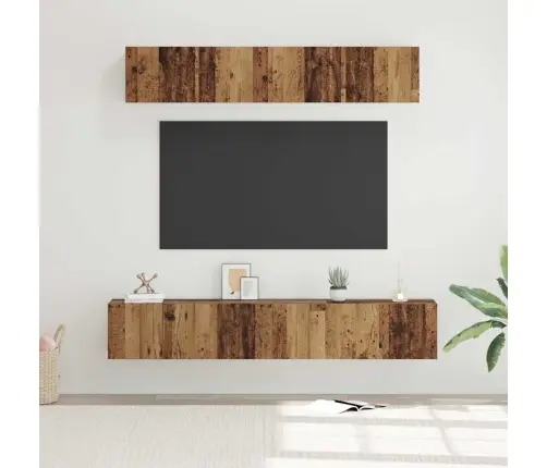 Tv Skapju Komplekts Ar Plauktu 5 Pcs Vecs Koks Standarta Vidējs Vidaxl