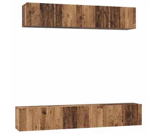 Tv Skapju Komplekts Ar Plauktu 5 Pcs Vecs Koks Standarta Vidējs Vidaxl