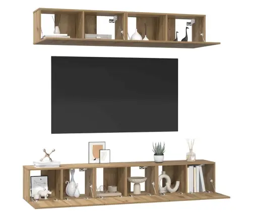 Telerikapi Komplekt 5 Pcs Käsitööpuu Tehispuit