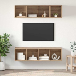 Tv Skapju Komplekts Amatnieku Ozola Inženierijas Koks Vidaxl
