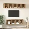 Tv Skapīšu Komplekts 4 Pcs Amatnieku Ozola 37 X 37 X 142.5 Cm Vidaxl