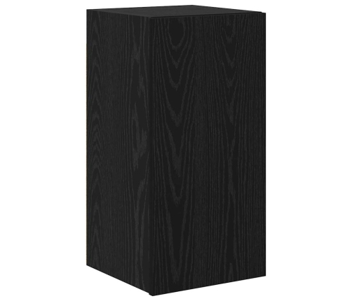 Televizoriaus Spintelės Rinkinys 6 Pcs Juoda Ąžuolo