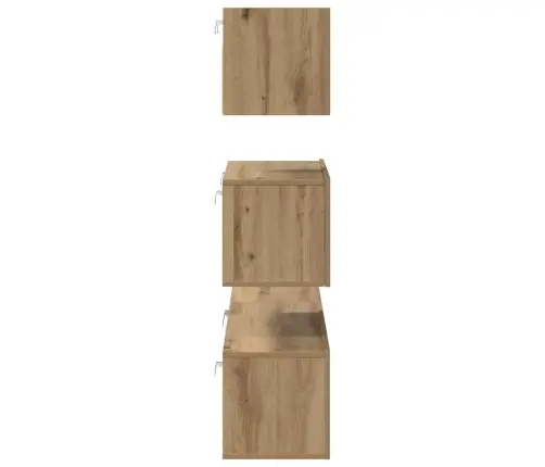 Tv Skapīšu Komplekts 4 Pcs Amatnieku Ozola 80 X 30 X 30 Cm Vidaxl