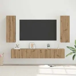 Tv Skapīšu Komplekts 5 Pcs Amatnieku Ozola 30.5 X 30 X 90 Cm Vidaxl