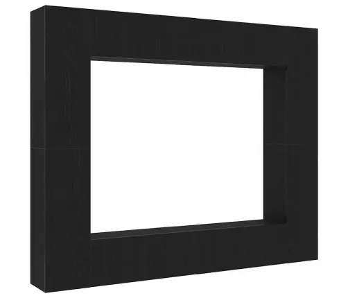 Televizora Skapīša 8 Pcs Melna 221 X 30 X 180 Cm Vidaxl