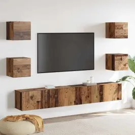 Televizora Skapīša 6 Pcs Brūna 200 X 30 X 30 Cm Vidaxl