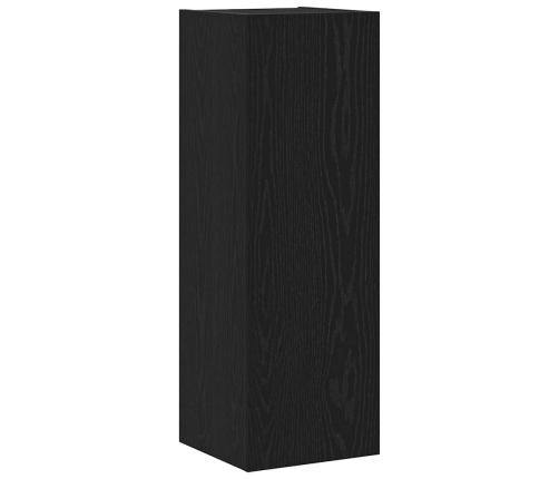 Sieninis Televizoriaus Stovas 4 Pcs Juoda Ąžuolo