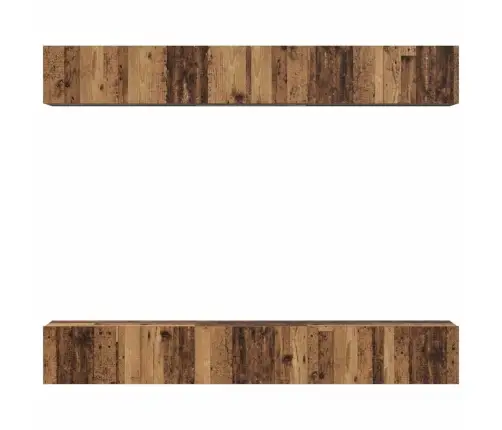 Telerikapi Komplekt 6 Pcs Vana Puit 80 X 30 X 30 Cm Tehispuit Telerikapi Komplekt 6 Pcs Vana Puit 80 X 30 X 30 Cm Tehispuit