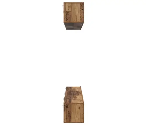 Telerikapi Komplekt 6 Pcs Vana Puit 80 X 30 X 30 Cm Tehispuit Telerikapi Komplekt 6 Pcs Vana Puit 80 X 30 X 30 Cm Tehispuit