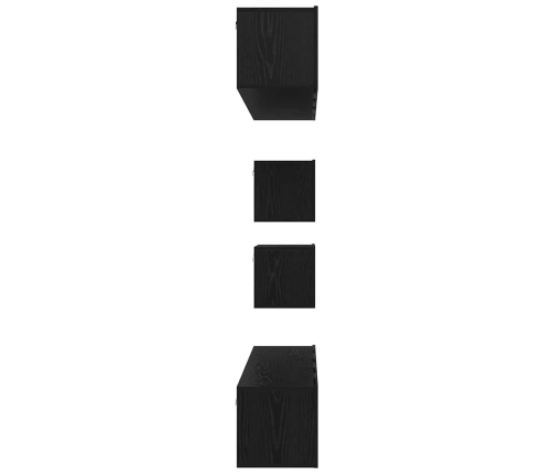 Tv Skapīšu Komplekts 6 Pcs Melns Ozols 80 X 30 X 30.5 Cm Vidaxl
