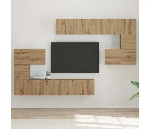 Tv Spintelių Komplektas 8 Pcs Artisano Ąžuolo