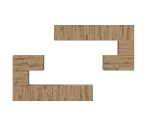 Tv Spintelių Komplektas 8 Pcs Artisano Ąžuolo