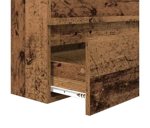 Vannitoa Mööbleset Seinale Kinnitatav 3 Pcs Vana Puit Tehispuit