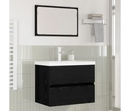 Vannas Istabas Mēbeļu Komplekts 3 Pcs Amatnieku Ozola Vidaxl