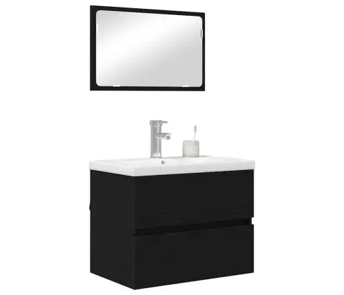 Vannas Istabas Mēbeļu Komplekts 3 Pcs Amatnieku Ozola Vidaxl