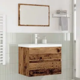 Vonios Baldų Rinkinys 3 Pcs Sena Mediena 60 X 38.5 X 45 Cm