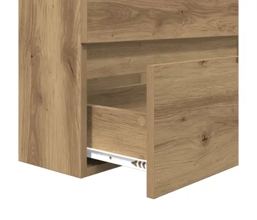 Vannitoa Mööbleset Sahtliga Peegliga 3 Pcs Käsitööpuu Tehispuit