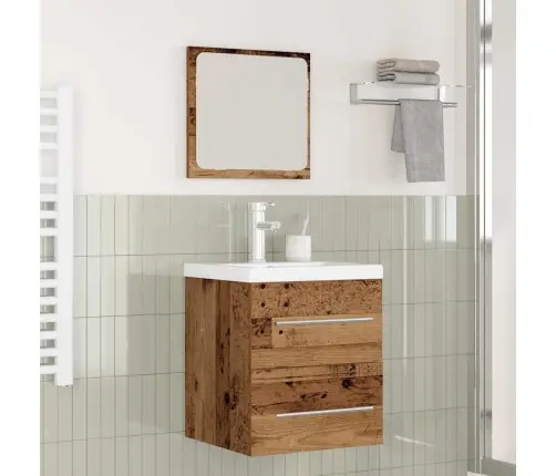 Vannas Istabas Mēbeļu Komplekts Ar Atvilktni 2 Pcs Vecs Koks Vidaxl Vannas Istabas Mēbeļu Komplekts Ar Atvilktni 2 Pcs Vecs Koks Vidaxl