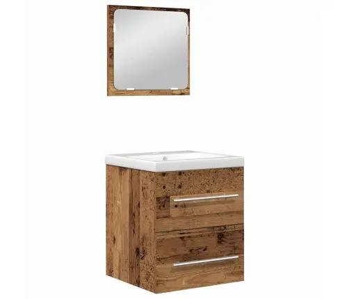 Vannas Istabas Mēbeļu Komplekts Ar Atvilktni 2 Pcs Vecs Koks Vidaxl Vannas Istabas Mēbeļu Komplekts Ar Atvilktni 2 Pcs Vecs Koks Vidaxl