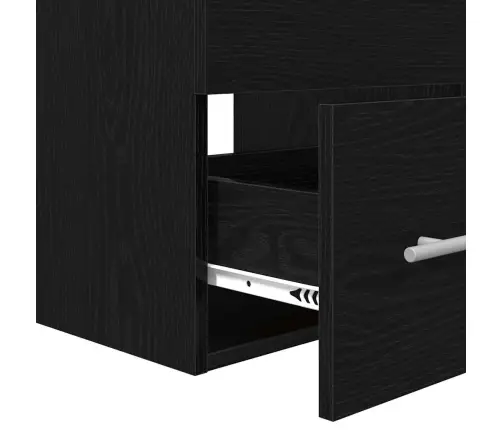 Vannitoa Mööbleset Ladustamisega 2 Pcs Käsitöötamm Tehispuit