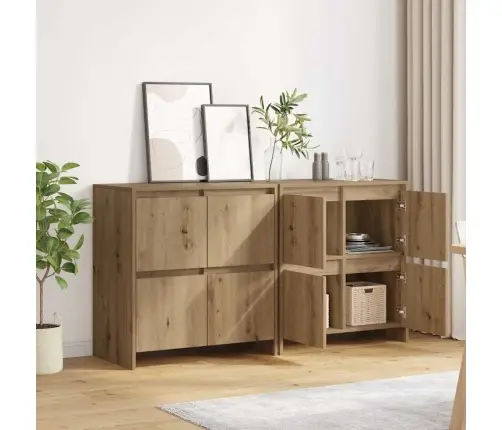 Šoninės Lentynos 2 Pcs Artisano Ąžuolo 70 X 41 X 75 Cm Šoninės Lentynos 2 Pcs Artisano Ąžuolo 70 X 41 X 75 Cm