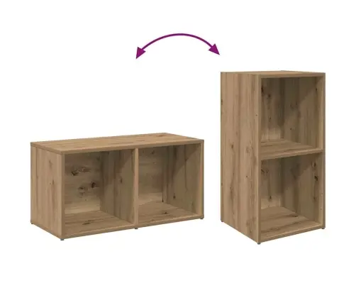 Tv Skapīšu Komplekts 2 Pcs Artisānā Ozols 37 X 35 X 107 Cm Vidaxl